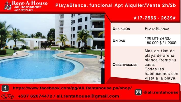 Villa Azul - Playa Blanca, Apartamento en venta en Rio Hato | Villa Azul - Playa Blanca -  P330022
