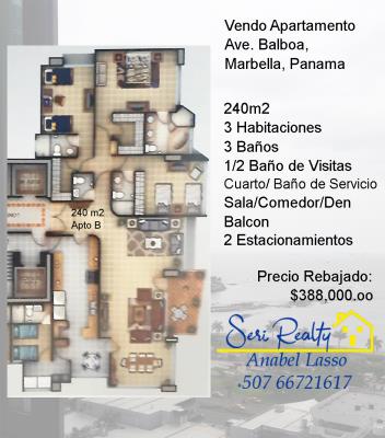 Sol Marina, Apartamento en venta en Bella Vista | Sol Marina -  P3154844