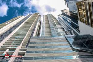 Waters on the bay Avenida Balboa, Panamá