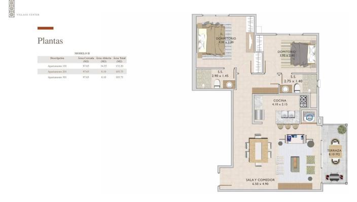 , Apartamento en venta en Santa Maria | P3860647