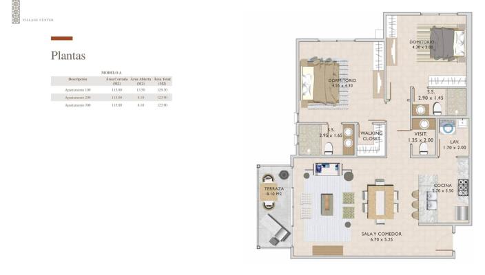 , Apartamento en venta en Santa Maria | P3860647